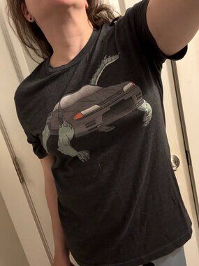 Preowned Nissan R32 Skyline GTR Godzilla Tshirt Men s Large *discontinued*